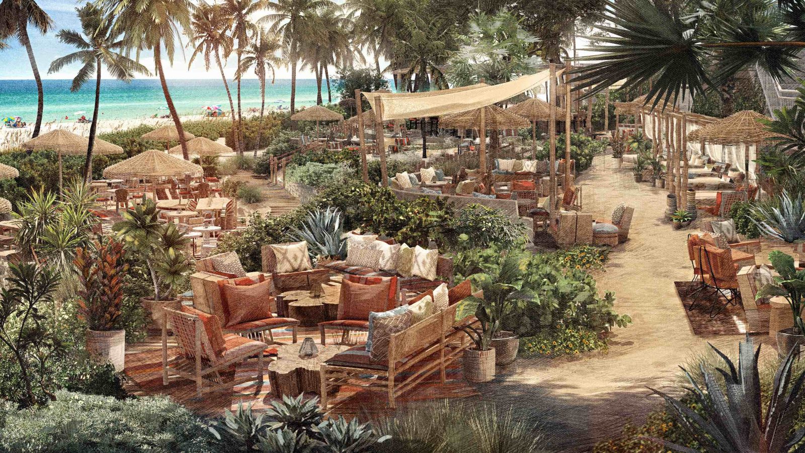 1 Beach Club: un hotel de Miami presenta su club de playa el estilo Tulum